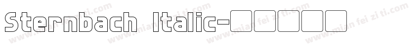 Sternbach Italic字体转换